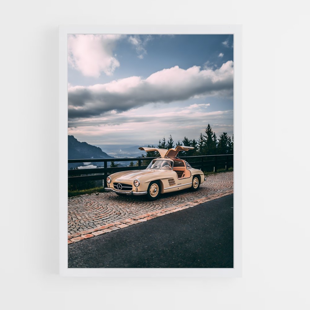 Poster Route Élégante – affiche Mercedes (vue 3)
